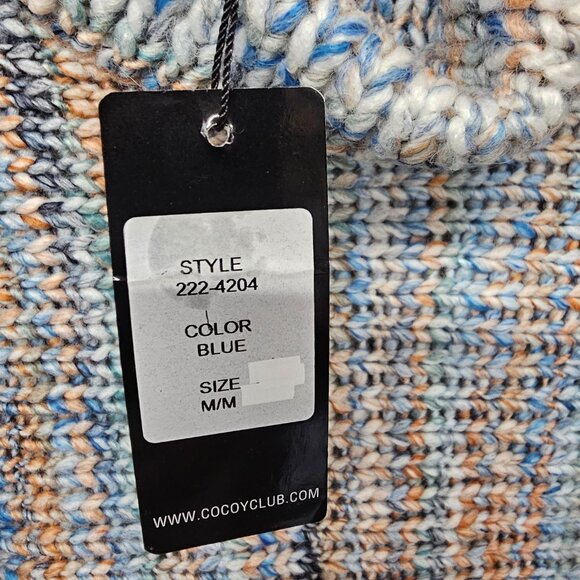 NWT Blue Peach Turtleneck Tunic Sweater Stripes Boho Rag Granola M - Picture 9 of 10